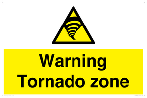 Warning Tornado zone